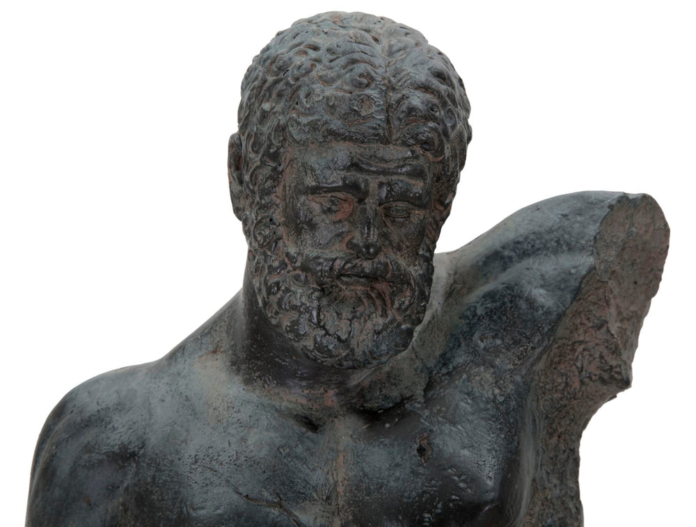 Nackter Männlicher Oberkörper Statue (Schwarz)