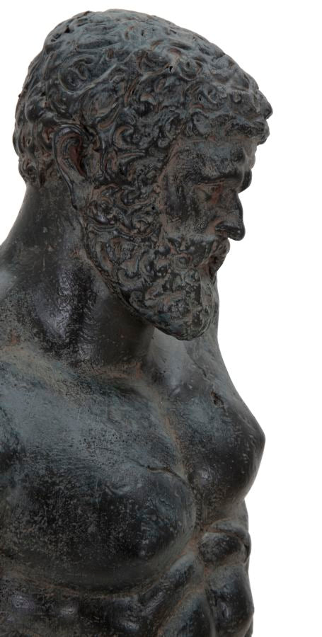Nackter Männlicher Oberkörper Statue (Schwarz)