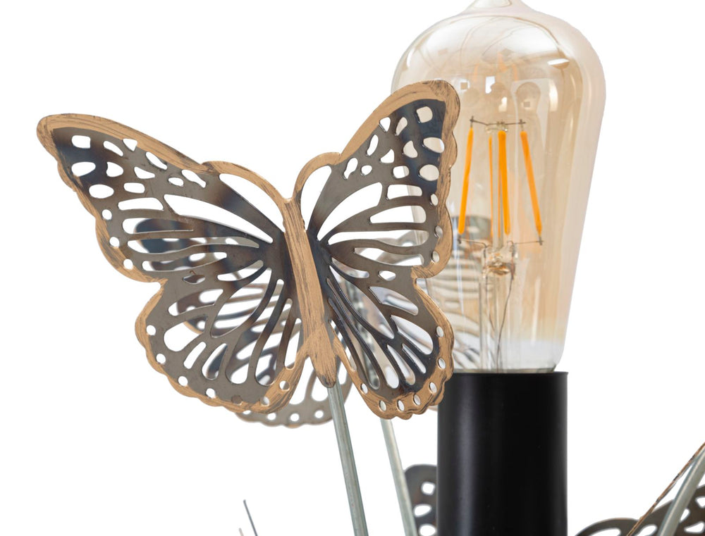 Schmetterling Tischlampe aus Metall