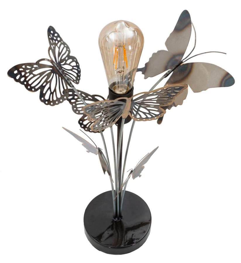 Schmetterling Tischlampe aus Metall