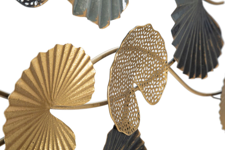 Metall Lily Leaf Wanddekoration