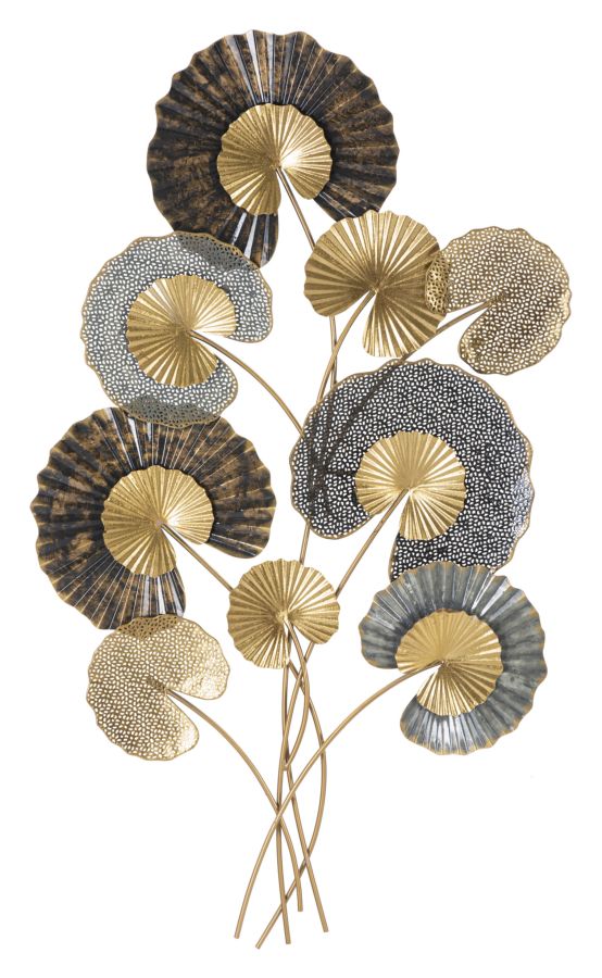 Metall Lily Leaf Bouquet Wanddekoration