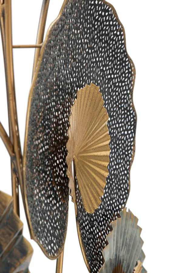 Metall Lily Leaf Bouquet Wanddekoration