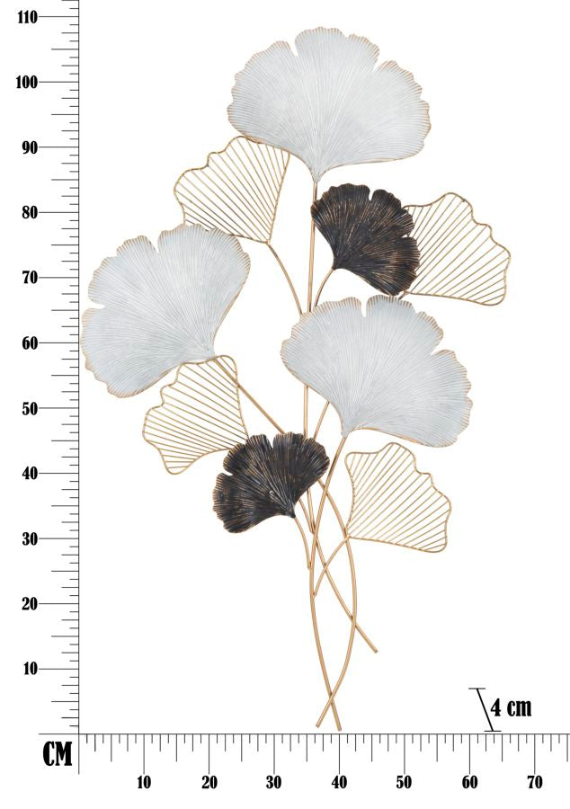Metall-Blatt-Bouquet Wanddekoration