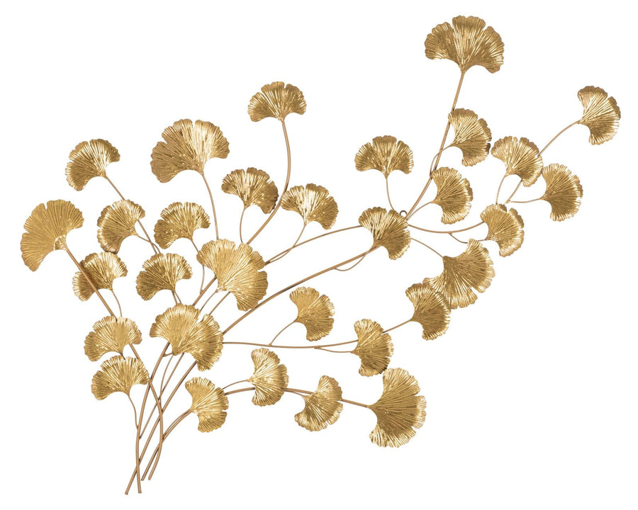 Gold Floating Leaves Wanddekoration (Moderne Skulptur)