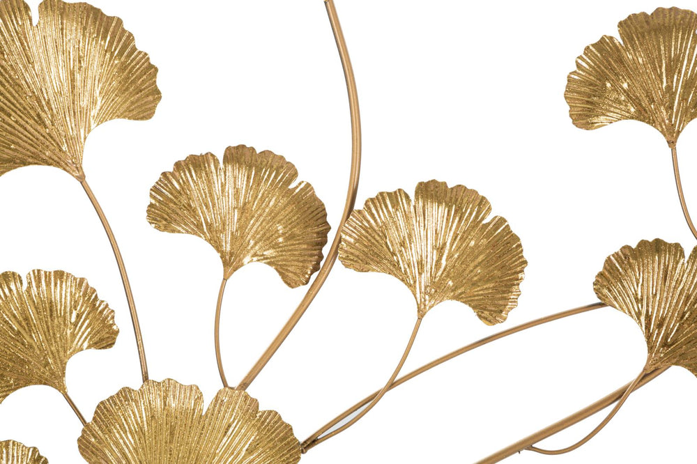 Gold Floating Leaves Wanddekoration (Moderne Skulptur)