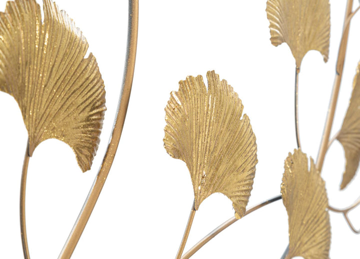 Gold Floating Leaves Wanddekoration (Moderne Skulptur)