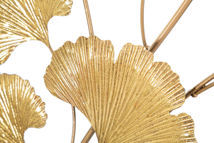Gold Floating Leaves Wanddekoration (Moderne Skulptur)