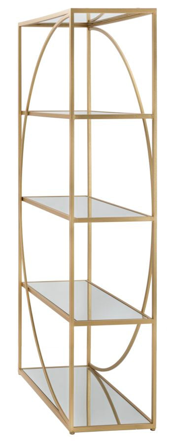 Gold Metall Buecherregal Glamy Moderne Vitrine