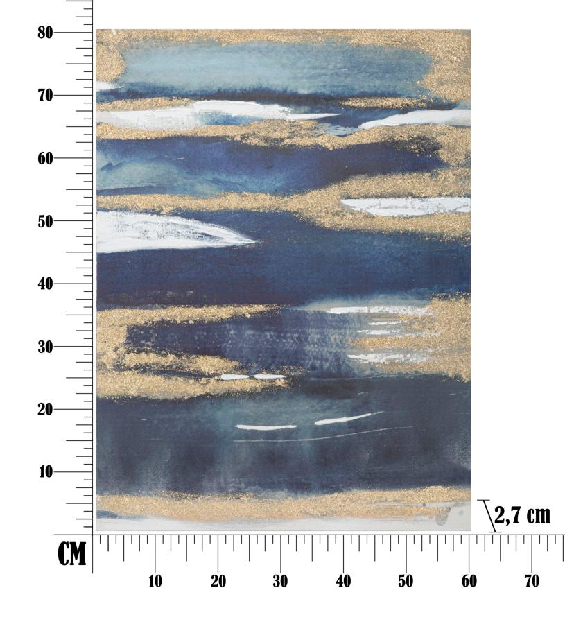 Modernes blaues Meer Gemälde (Wanddekoration)