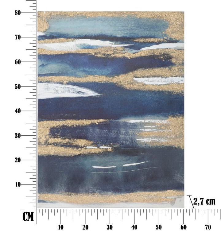 Modernes blaues Meer Gemälde (Wanddekoration)