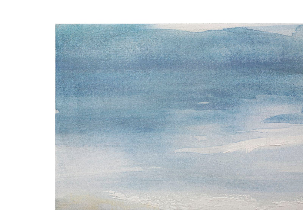 Abstrakte Blaue Graue Landschaft Gemälde
