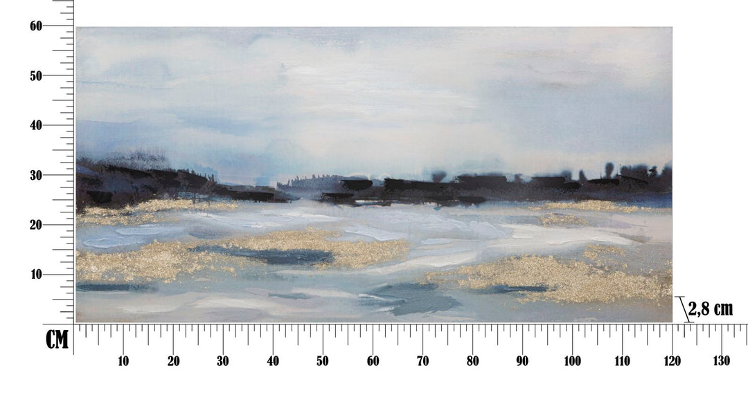 Abstrakte Landschaftsmalerei (Wanddekoration)