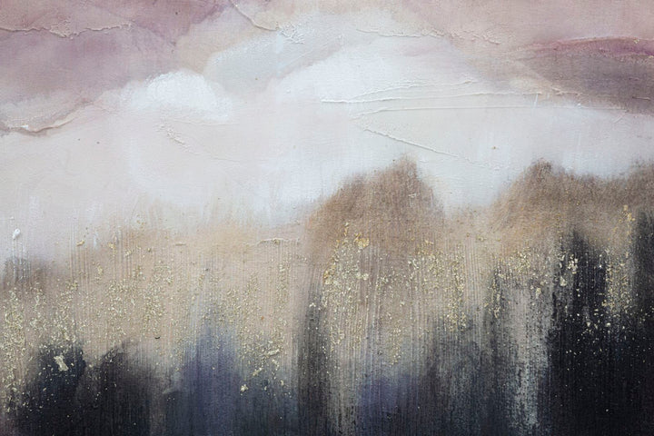 Abstrakte Landschaft mit Bergen Gemälde
