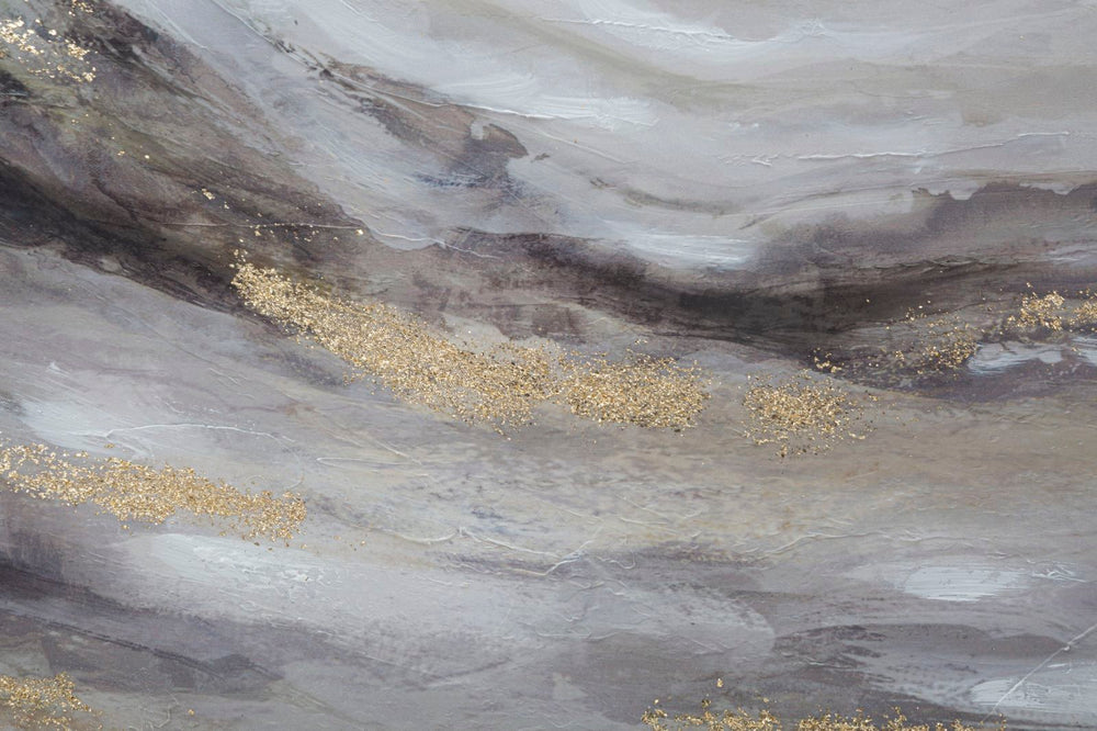 Fototapete aus Gold und grauem Marmor 3er Set