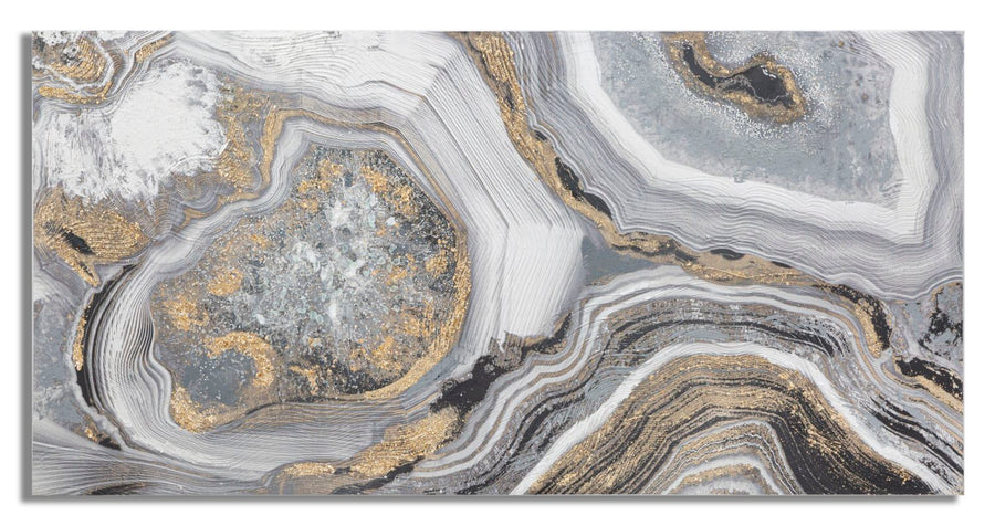 Grau & Gold Marmor Wandbild (Wanddekoration)