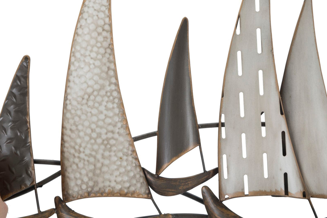 Metall-Segelboot Wanddekoration
