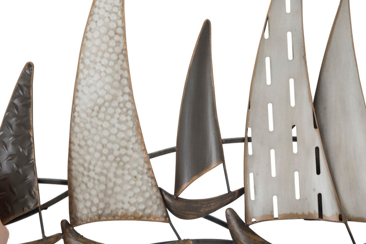 Metall-Segelboot Wanddekoration