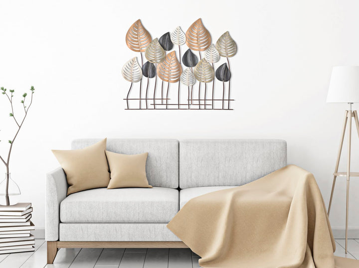 Metall-Blatt-Muster Wanddekoration
