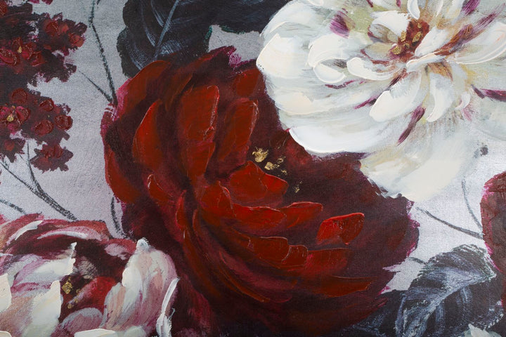 Weiße und rote Rosenmalerei