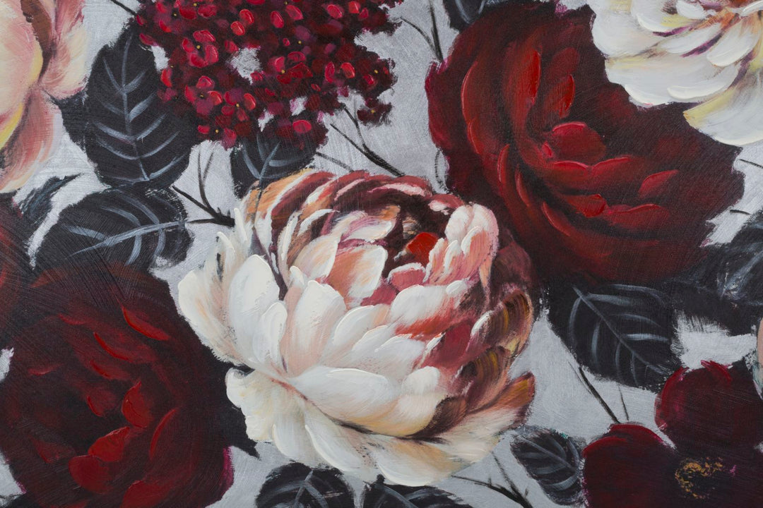 Weiße und rote Rosenmalerei
