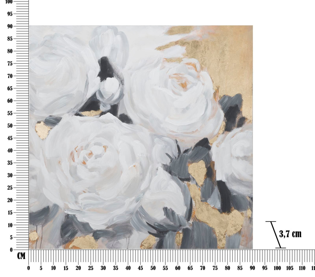 Weiße Rose Gemälde
