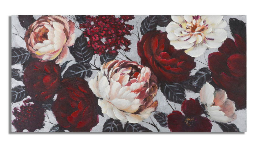 Weiße und rote Rosenmalerei