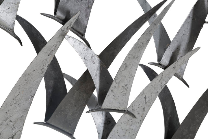 Fliegende Vögel Wanddekoration aus Metall