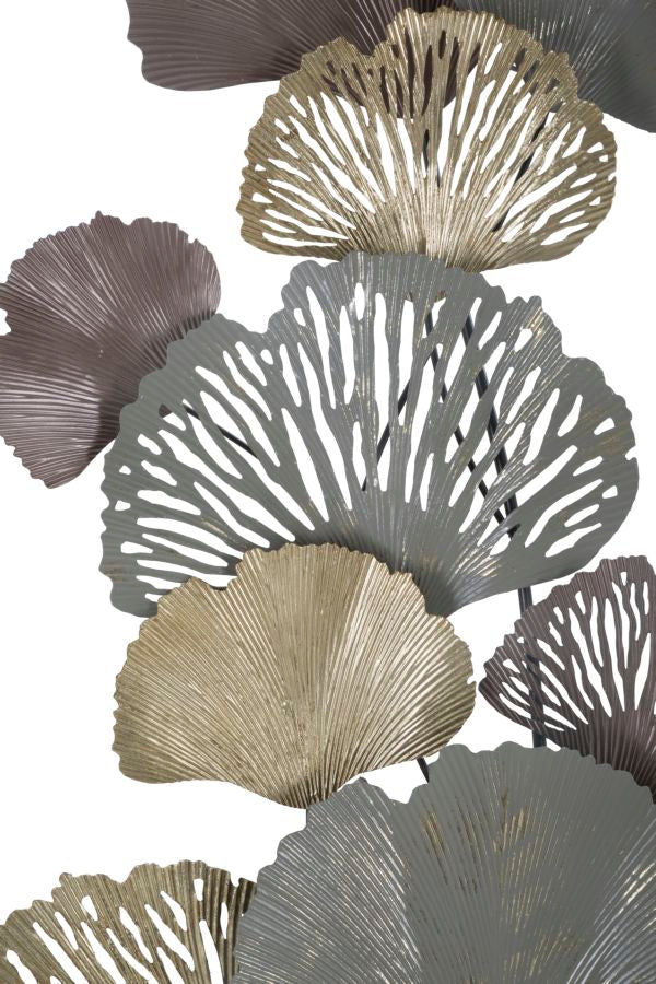 Metall-Blatt-Bouquet Wanddekoration