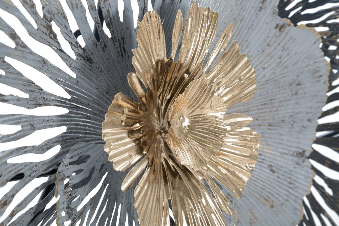 Metall Blume Wanddekoration