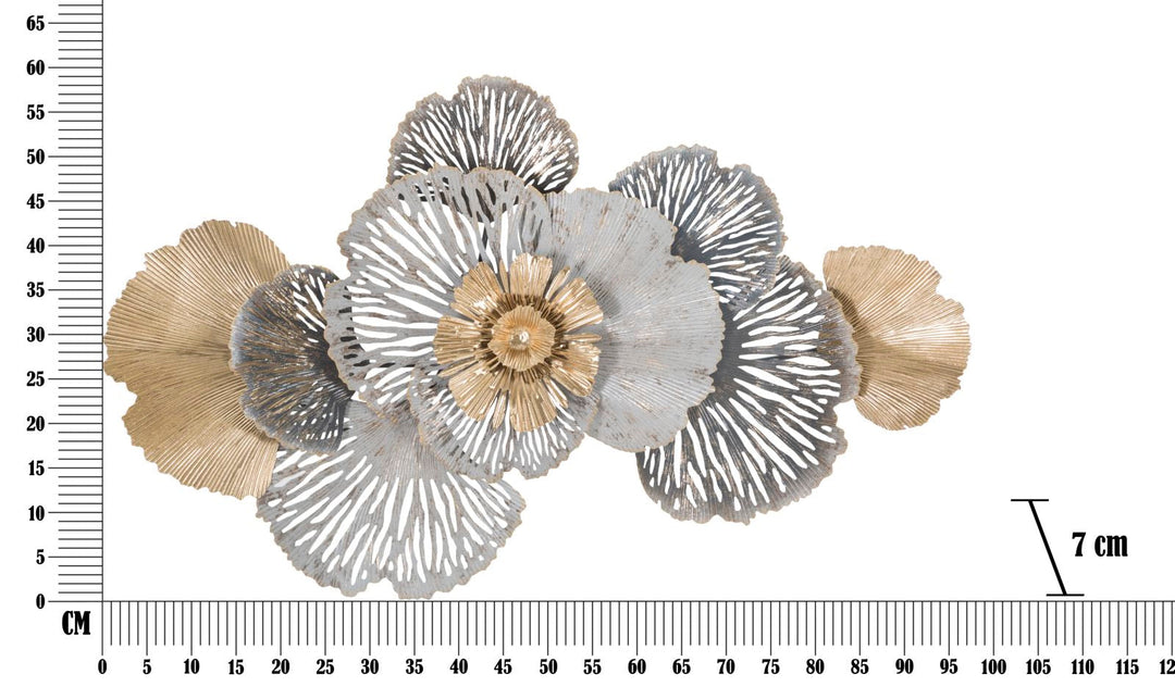 Metall Blume Wanddekoration