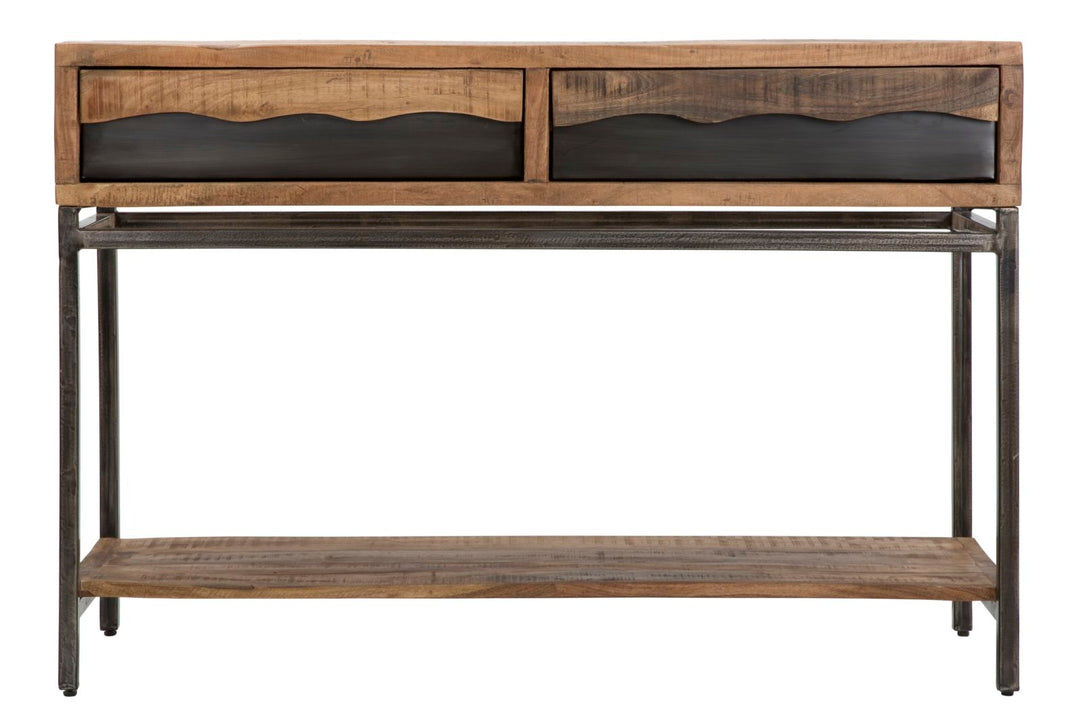 Holz Konsolentisch Mit Schubladen Yellowstone Flurmoebel