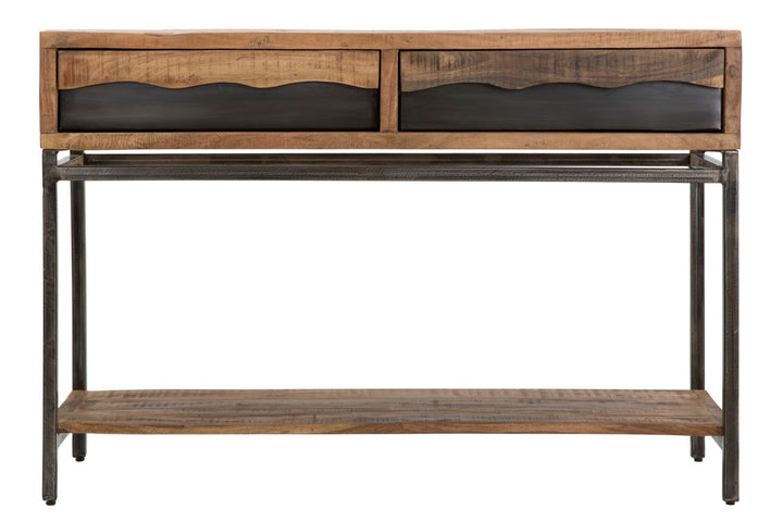 Holz Konsolentisch Mit Schubladen Yellowstone Flurmoebel