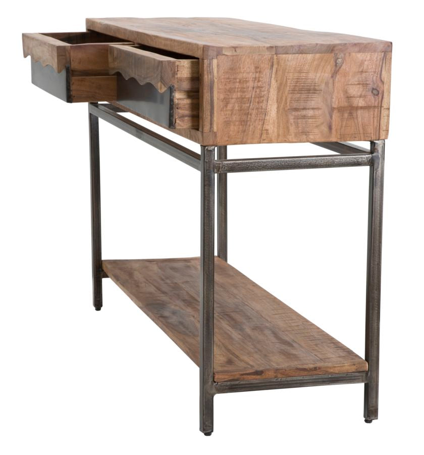 Holz Konsolentisch Mit Schubladen Yellowstone Flurmoebel