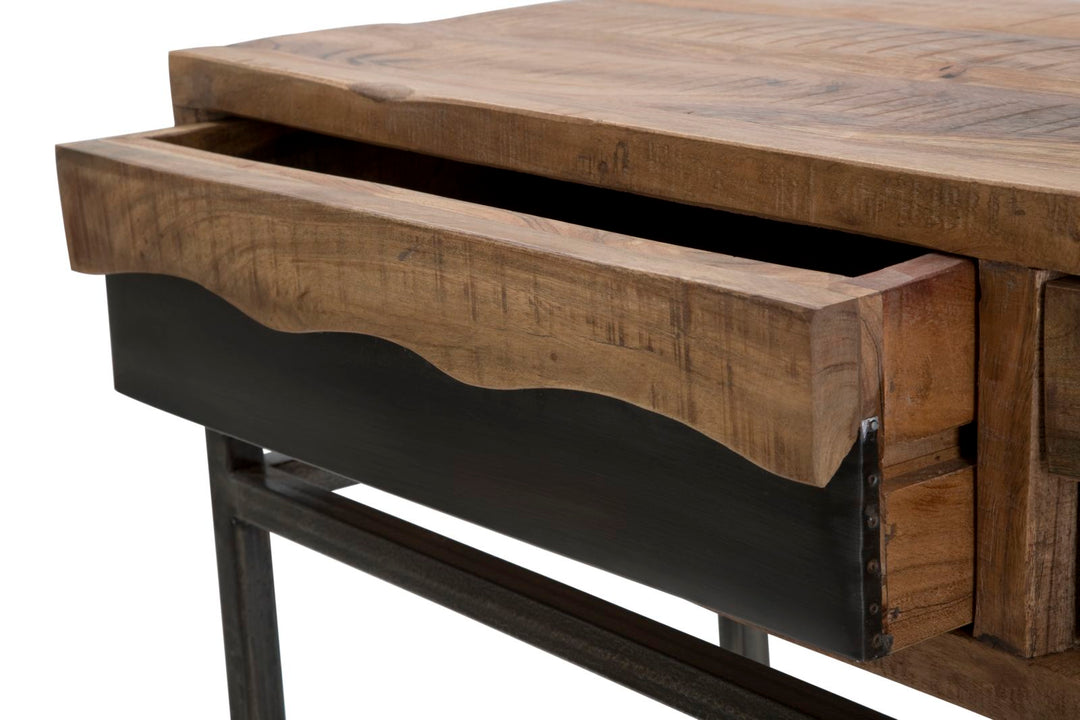 Holz Konsolentisch Mit Schubladen Yellowstone Flurmoebel