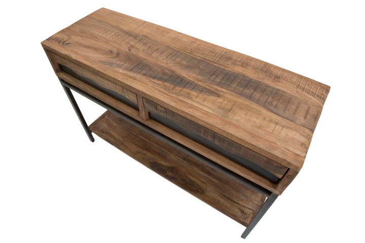 Holz Konsolentisch Mit Schubladen Yellowstone Flurmoebel