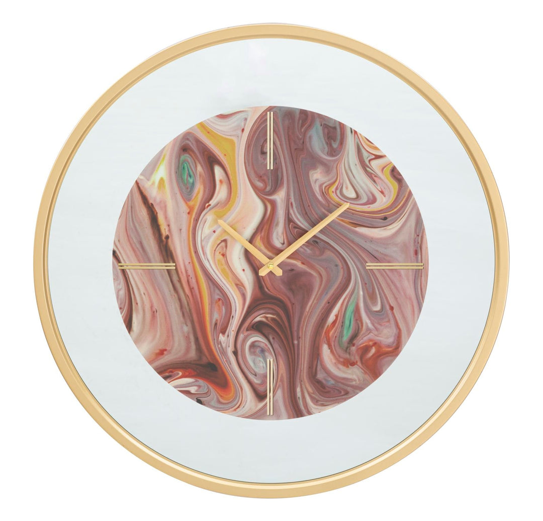 Wanduhr mit Marmormuster