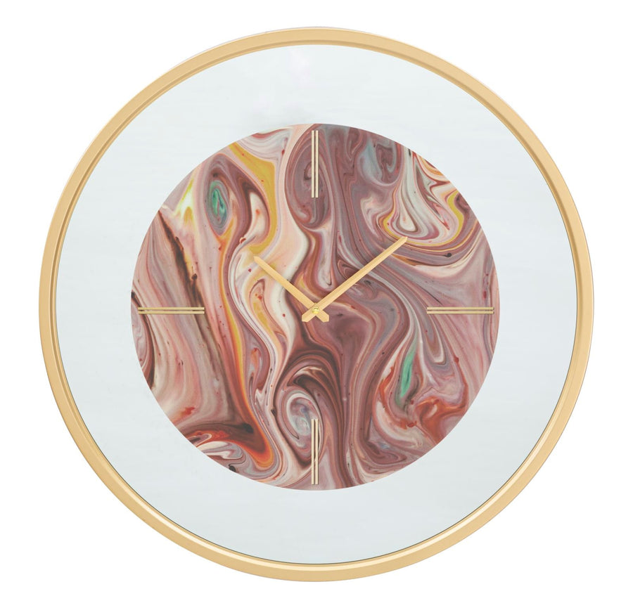 Wanduhr mit Marmormuster