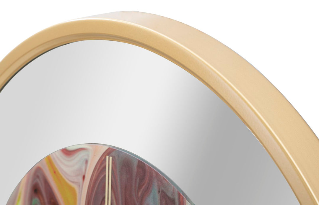 Wanduhr mit Marmormuster