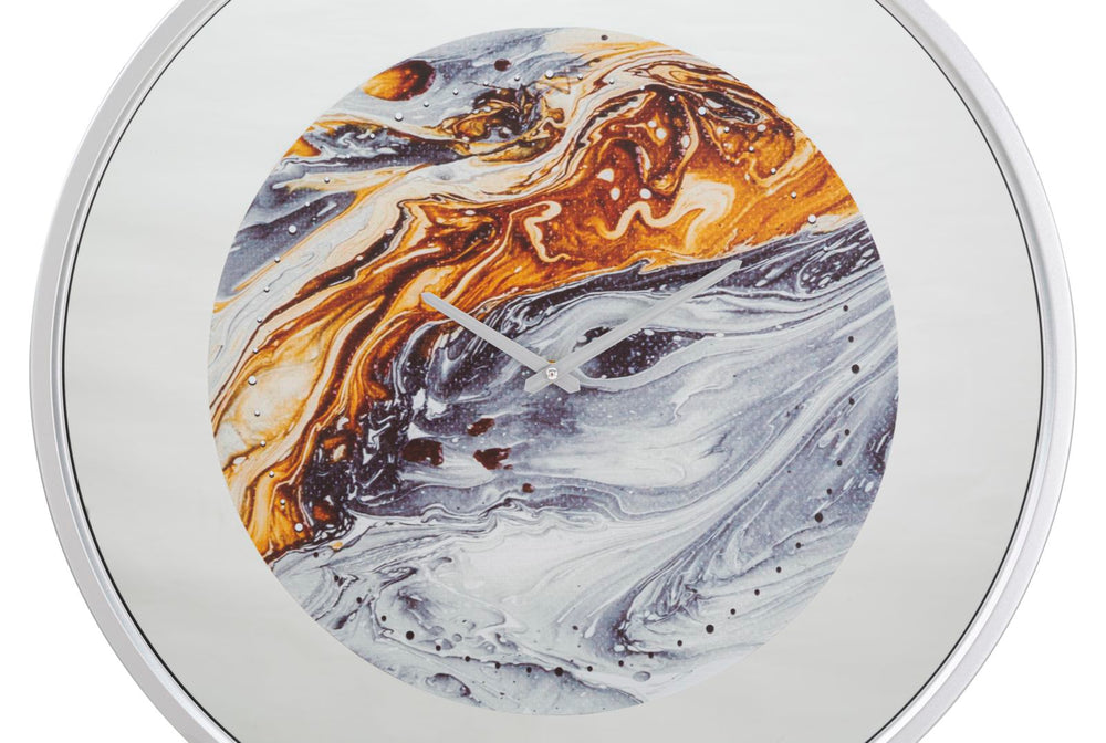 Wanduhr mit Marmormuster