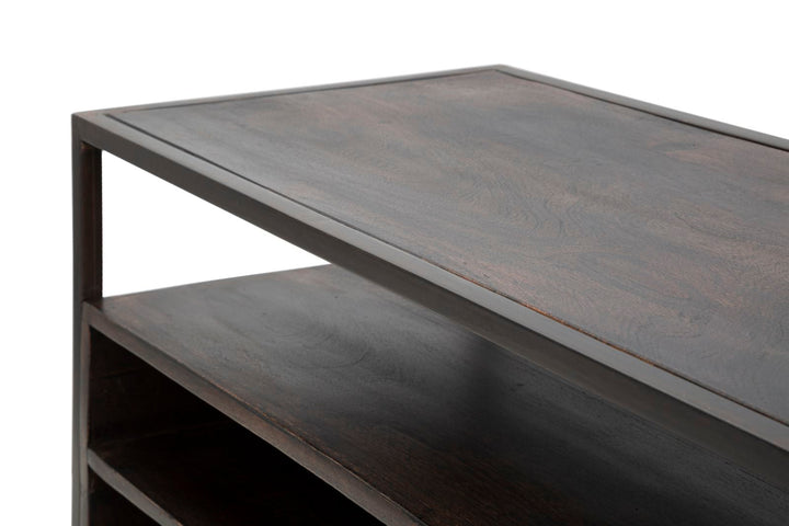 Holz TV Board Mit Metallrahmen Burn Lowboard