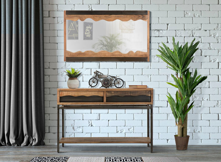 Holz Konsolentisch Mit Schubladen Yellowstone Flurmoebel