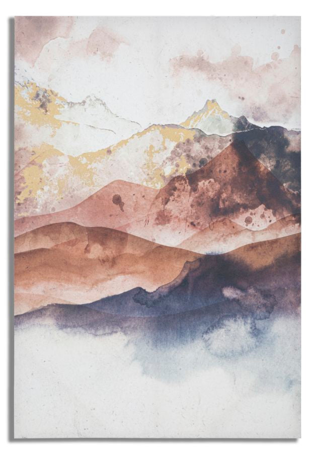Abstrakt Braun Berge Malerei