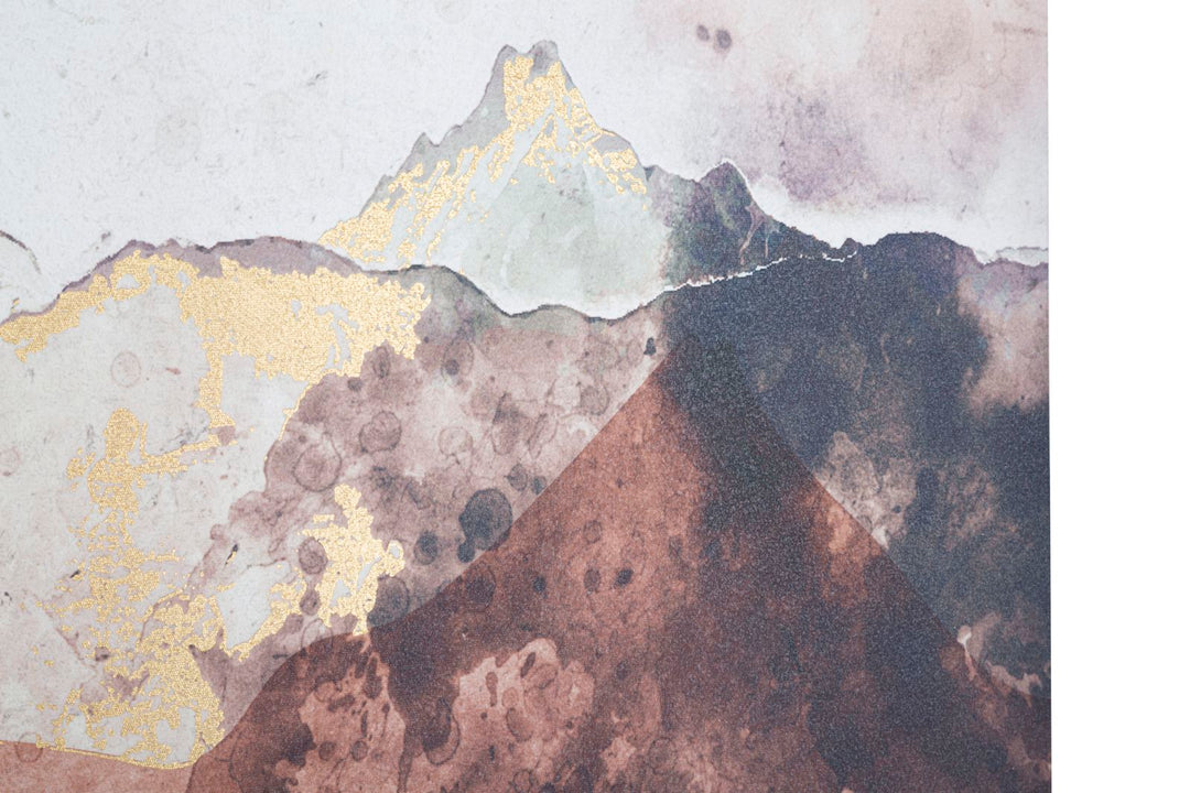 Abstrakt Braun Berge Malerei
