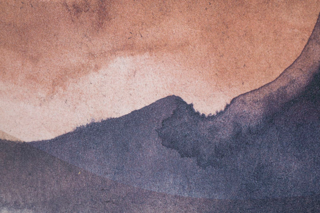 Abstrakt Braun Berge Malerei