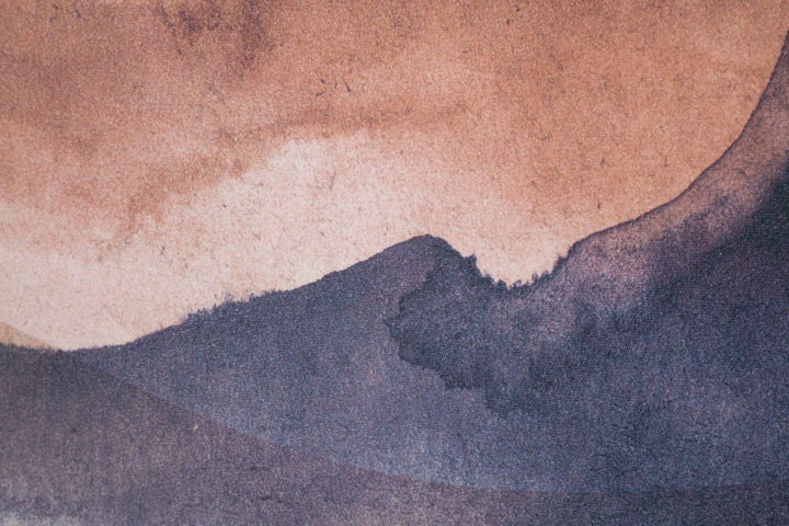 Abstrakt Braun Berge Malerei