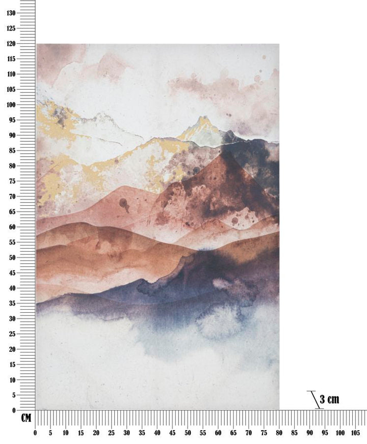 Abstrakt Braun Berge Malerei