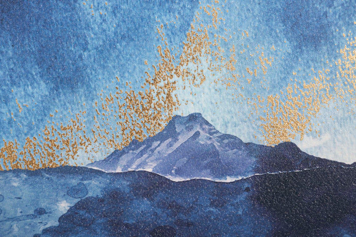 Blaue Berge Abstrakte Malerei