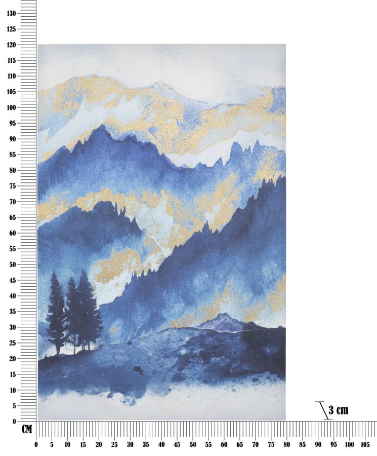 Blaue Berge Abstrakte Malerei