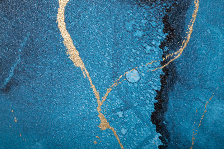 Blauer Marmor Wandgemälde